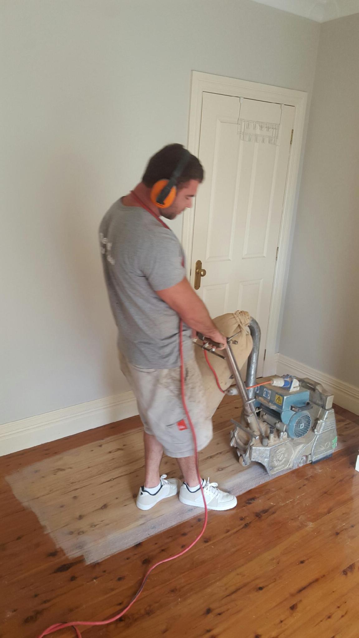 Cleaning up after hardwood flooring installation in Albury Wodonga